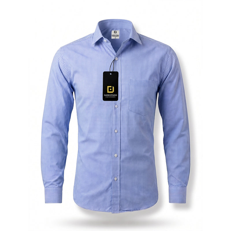 Purpal nerrow Chak Casual Shirt 508
