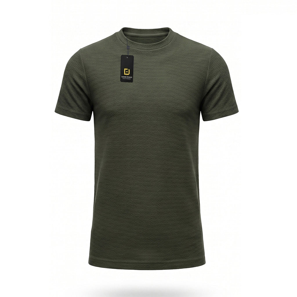 Round Neck Olive Green 415