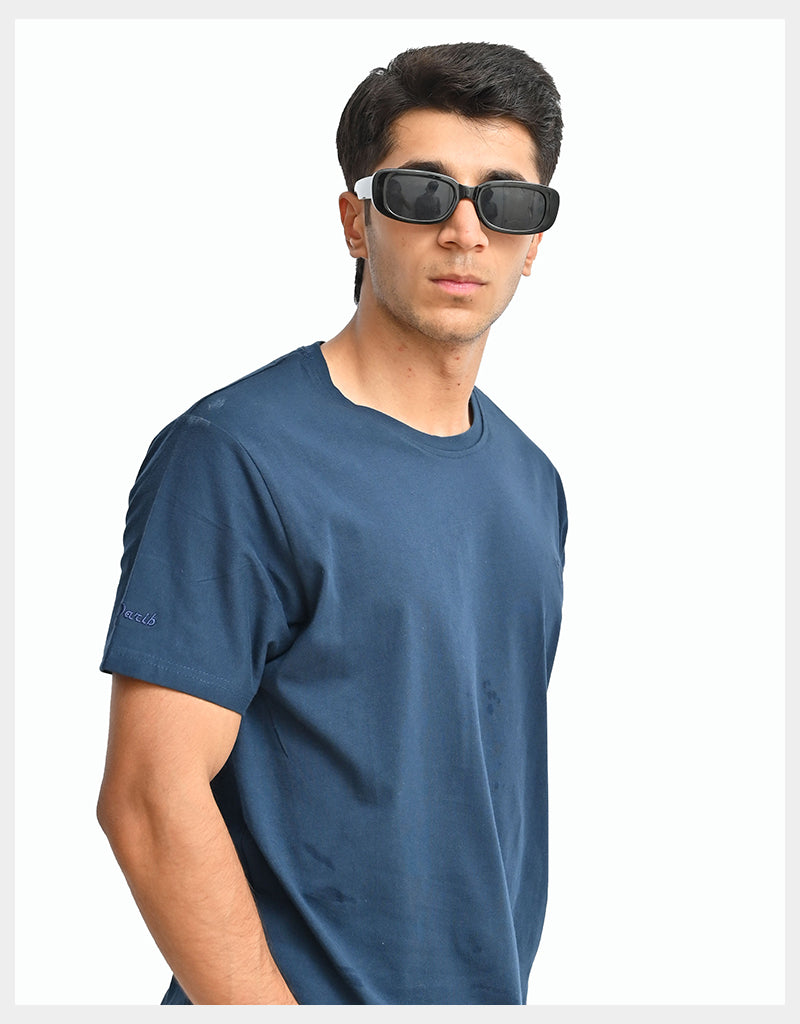 Blue Round Neck Shirt