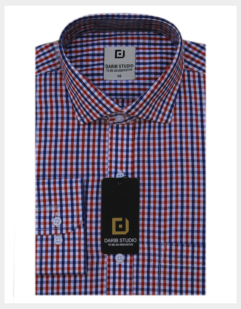 Red Blue Chak Casual Shirt 525